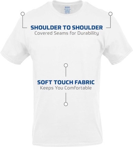 6 pack - Gildan Mens Crew T-ShirtUndershirt